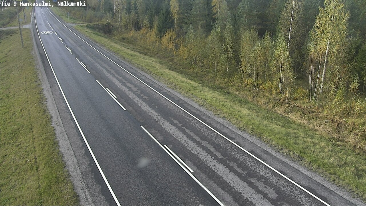 Weather Camera Image Väg 9 Hankasalmi, Nälkämäki, Hankasalmi, Keski-Suomi
