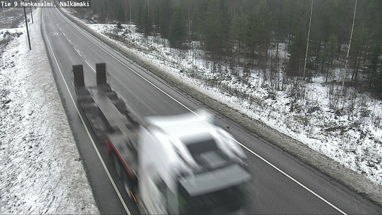 Weather Camera Image Väg 9 Hankasalmi, Nälkämäki, Hankasalmi, Keski-Suomi