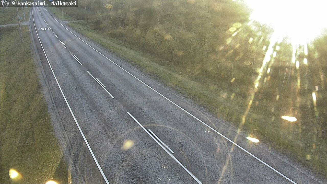 Weather Camera Image Väg 9 Hankasalmi, Nälkämäki, Hankasalmi, Keski-Suomi