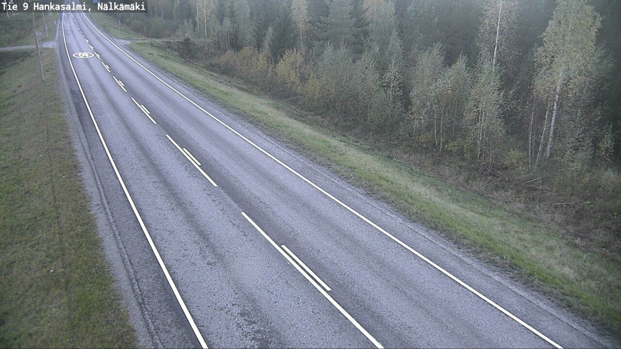 Weather Camera Image Väg 9 Hankasalmi, Nälkämäki, Hankasalmi, Keski-Suomi