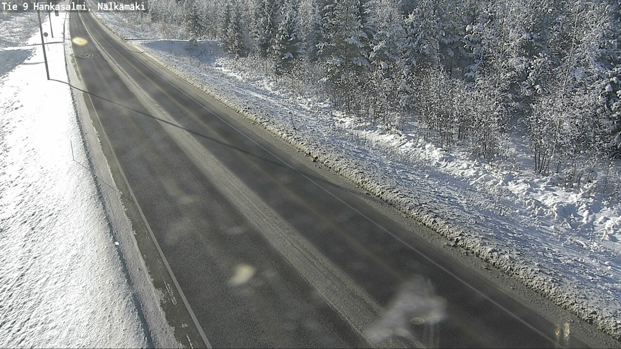 Weather Camera Image Väg 9 Hankasalmi, Nälkämäki, Hankasalmi, Keski-Suomi