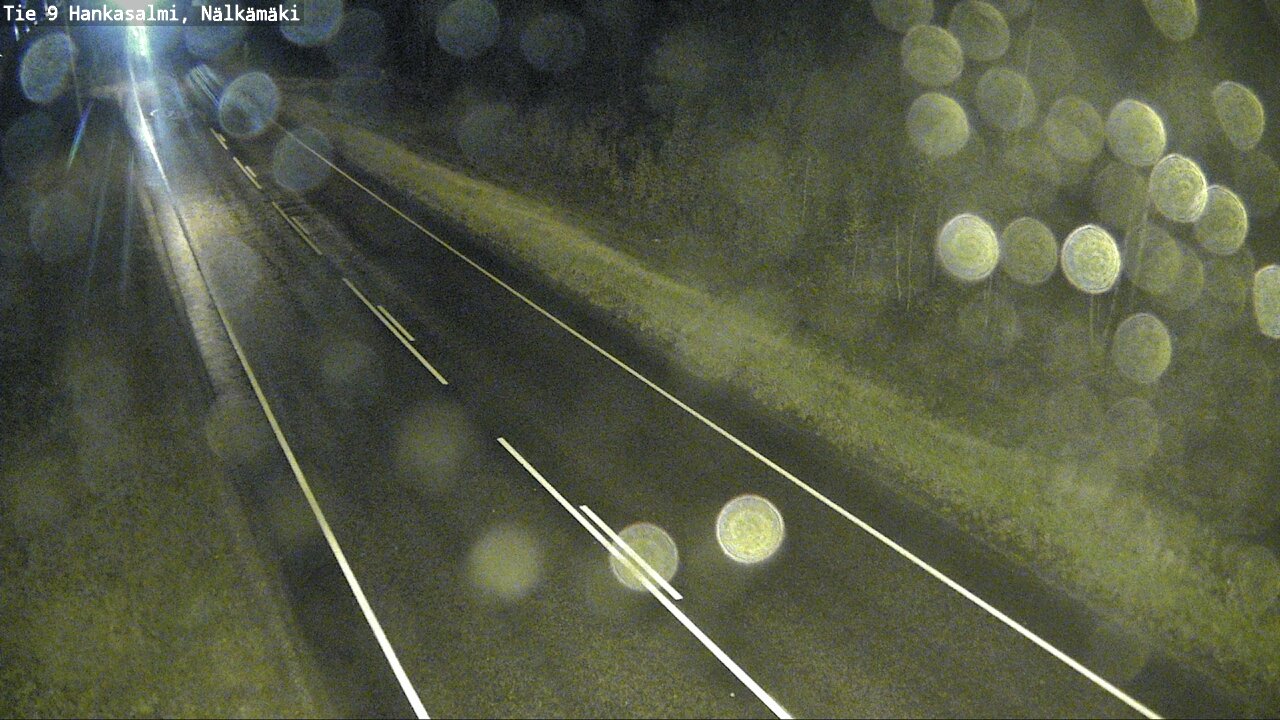 Weather Camera Image Väg 9 Hankasalmi, Nälkämäki, Hankasalmi, Keski-Suomi