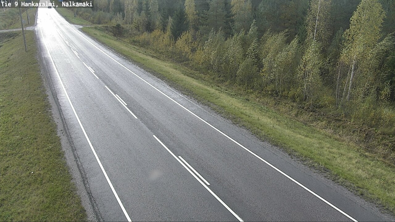 Weather Camera Image Väg 9 Hankasalmi, Nälkämäki, Hankasalmi, Keski-Suomi