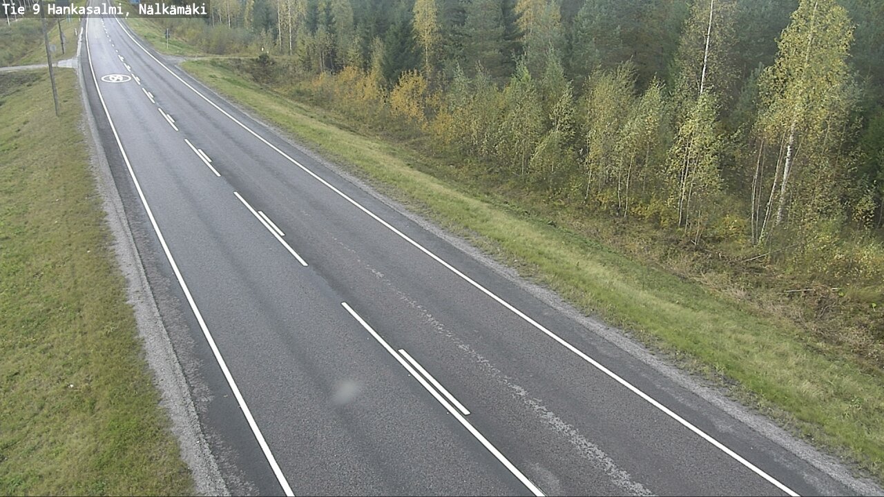 Weather Camera Image Väg 9 Hankasalmi, Nälkämäki, Hankasalmi, Keski-Suomi