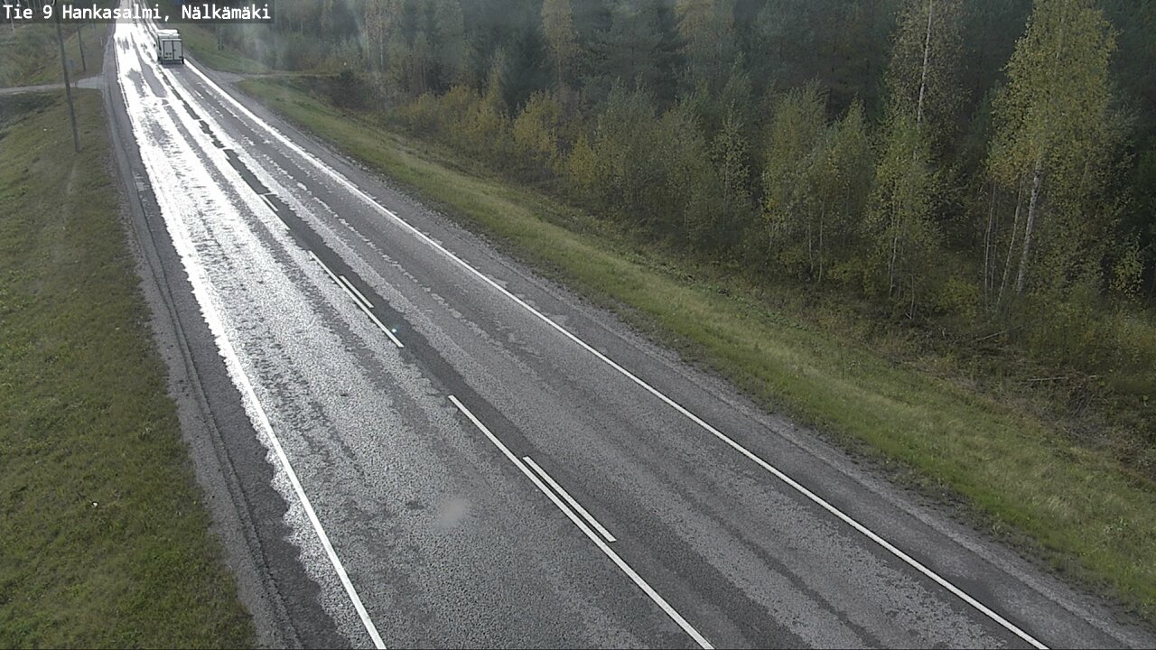 Weather Camera Image Väg 9 Hankasalmi, Nälkämäki, Hankasalmi, Keski-Suomi