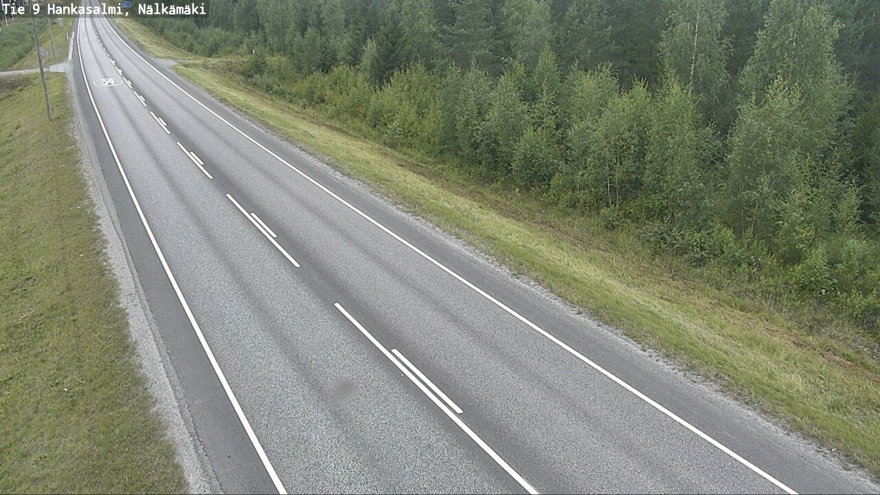 Weather Camera Image Väg 9 Hankasalmi, Nälkämäki, Hankasalmi, Keski-Suomi