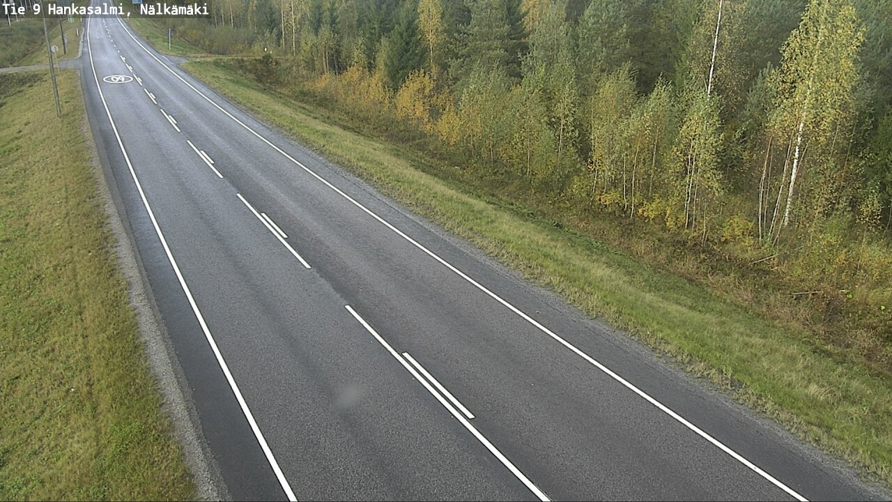Weather Camera Image Väg 9 Hankasalmi, Nälkämäki, Hankasalmi, Keski-Suomi
