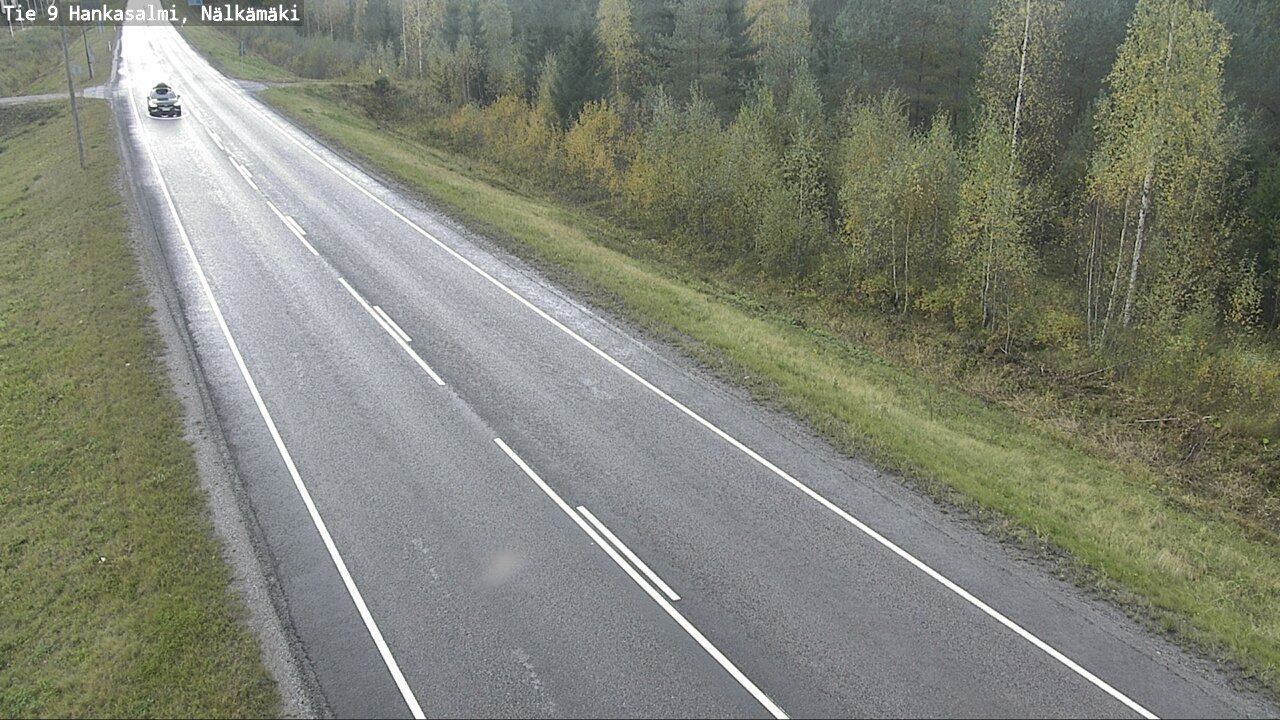 Weather Camera Image Väg 9 Hankasalmi, Nälkämäki, Hankasalmi, Keski-Suomi