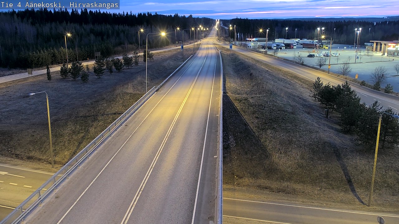 Weather Camera Image Road 4 Äänekoski, Hirvaskangas, Äänekoski, Keski-Suomi