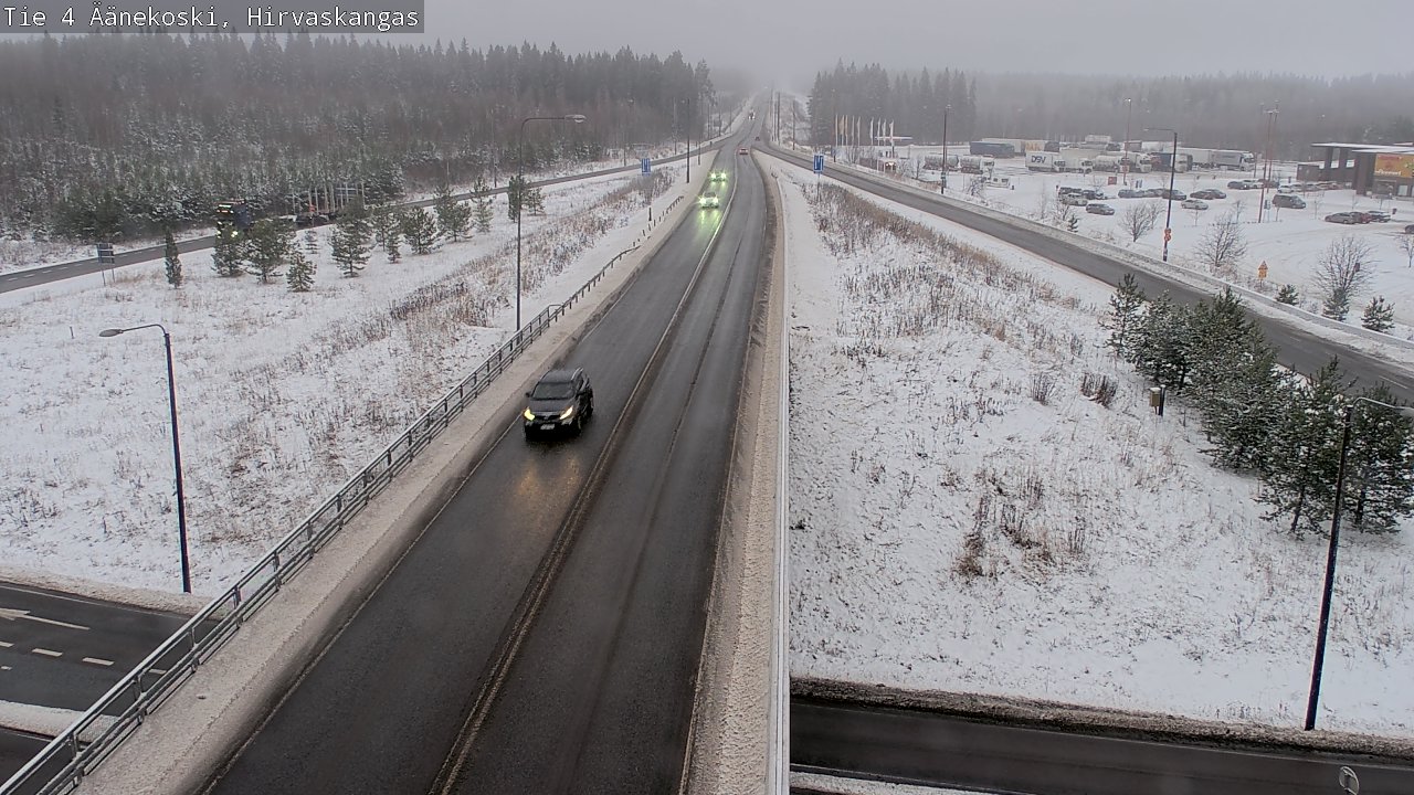 Weather Camera Image Väg 4 Äänekoski, Hirvaskangas, Äänekoski, Keski-Suomi