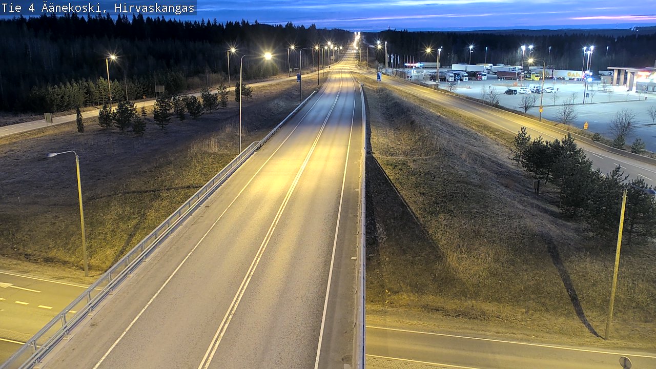Weather Camera Image Road 4 Äänekoski, Hirvaskangas, Äänekoski, Keski-Suomi