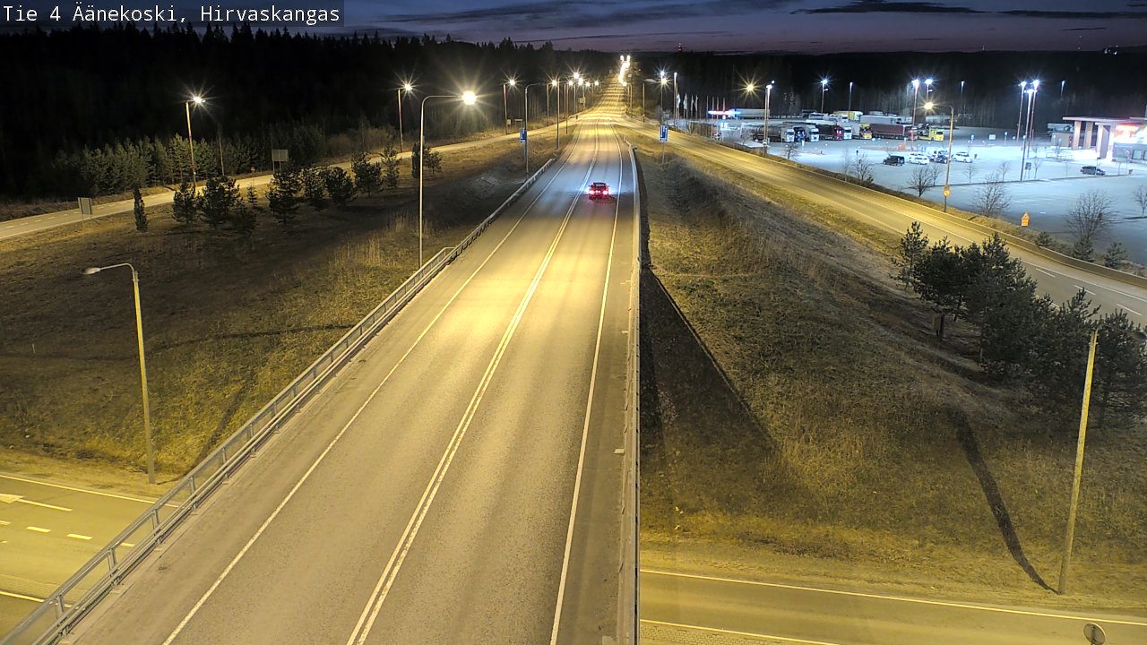 Weather Camera Image Road 4 Äänekoski, Hirvaskangas, Äänekoski, Keski-Suomi