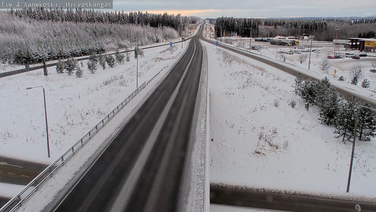 Weather Camera Image Väg 4 Äänekoski, Hirvaskangas, Äänekoski, Keski-Suomi