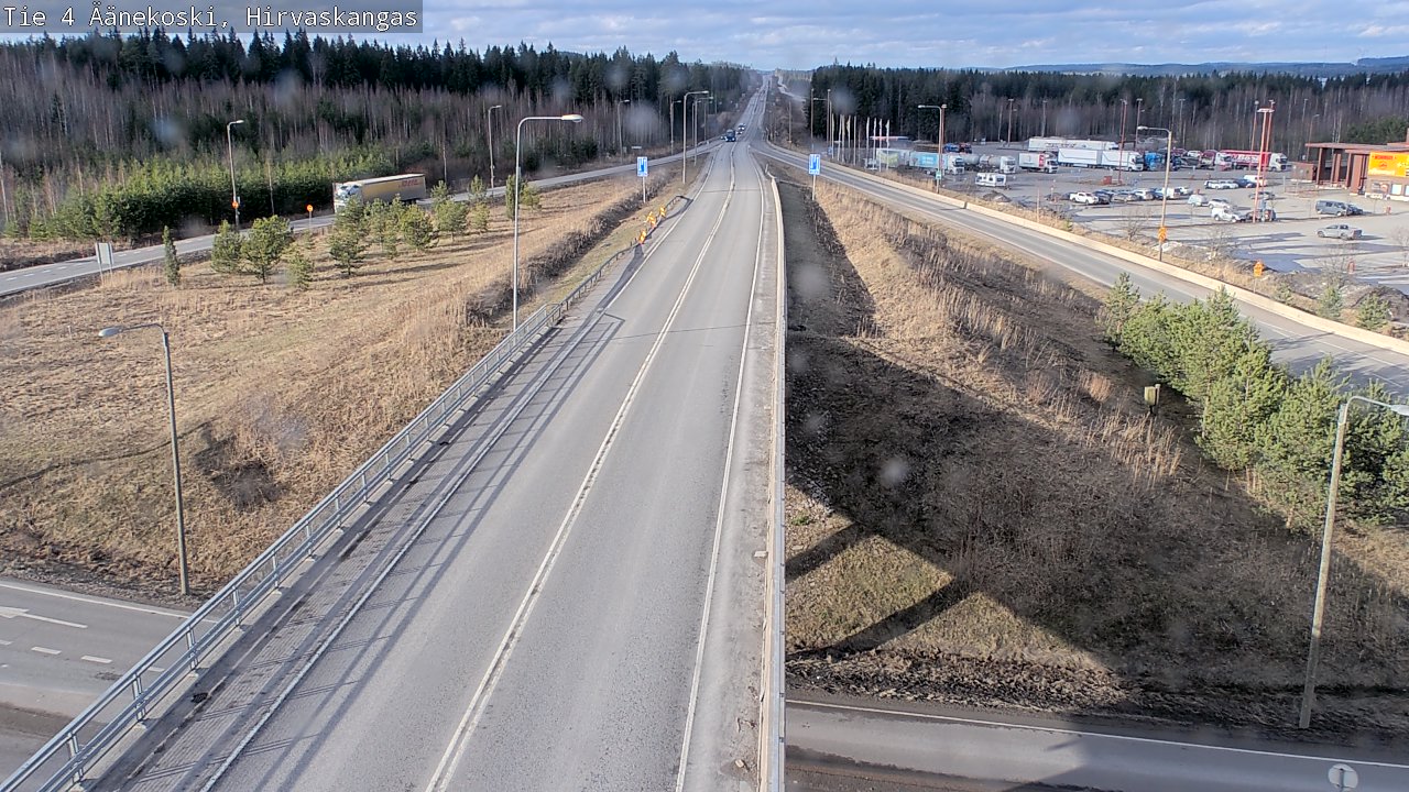 Weather Camera Image Road 4 Äänekoski, Hirvaskangas, Äänekoski, Keski-Suomi