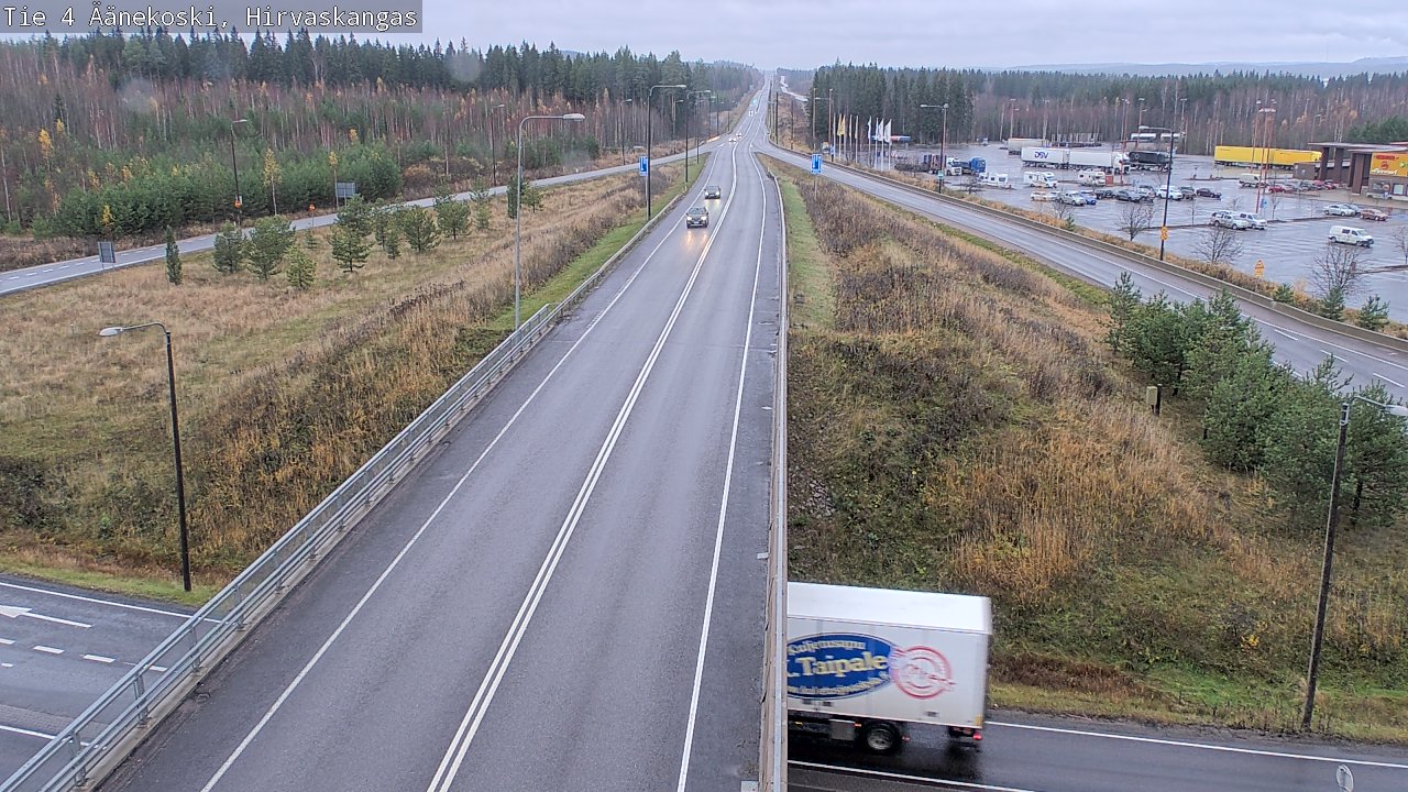 Weather Camera Image Väg 4 Äänekoski, Hirvaskangas, Äänekoski, Keski-Suomi