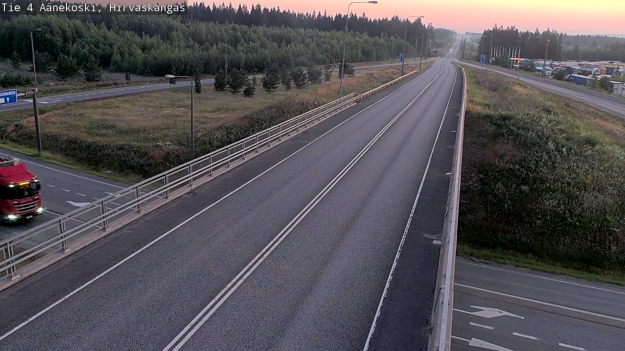 Weather Camera Image Väg 4 Äänekoski, Hirvaskangas, Äänekoski, Keski-Suomi