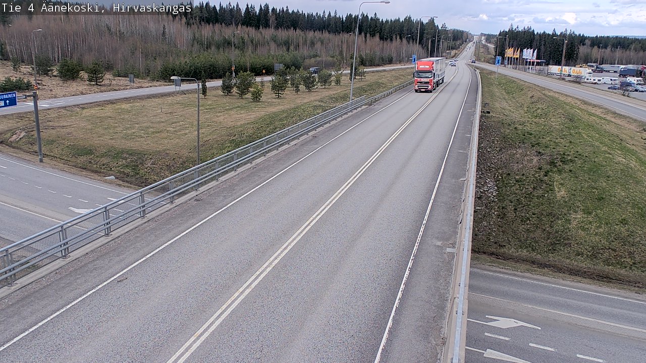 Weather Camera Image Road 4 Äänekoski, Hirvaskangas, Äänekoski, Keski-Suomi