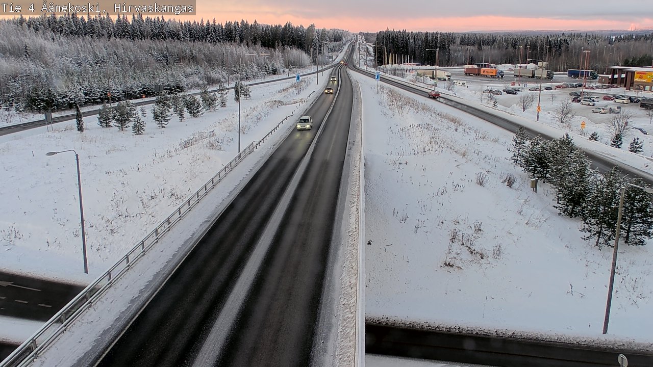 Weather Camera Image Väg 4 Äänekoski, Hirvaskangas, Äänekoski, Keski-Suomi