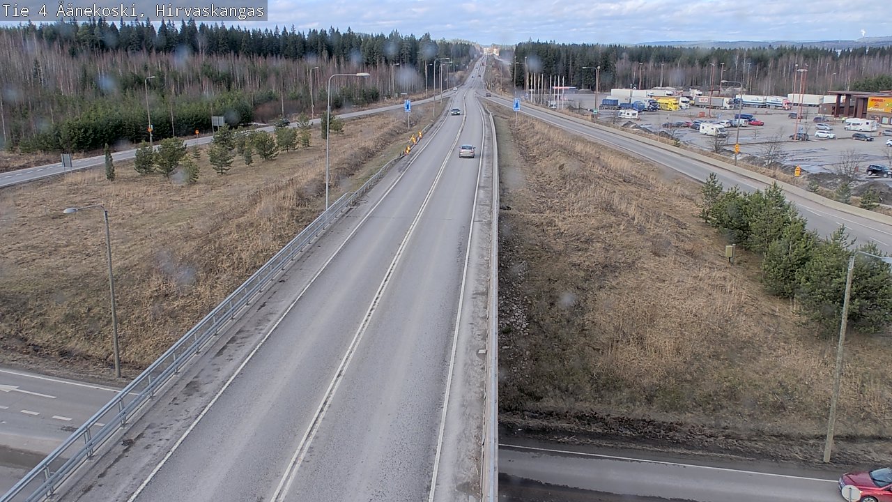 Weather Camera Image Road 4 Äänekoski, Hirvaskangas, Äänekoski, Keski-Suomi