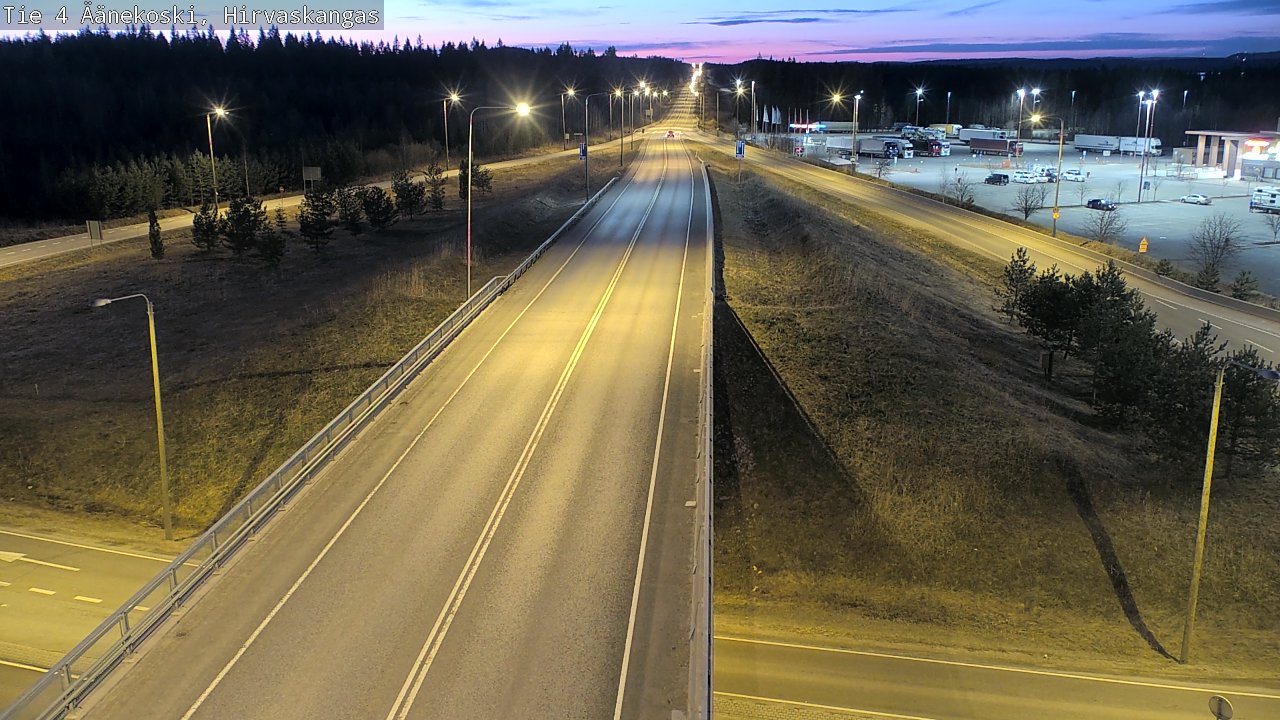 Weather Camera Image Road 4 Äänekoski, Hirvaskangas, Äänekoski, Keski-Suomi