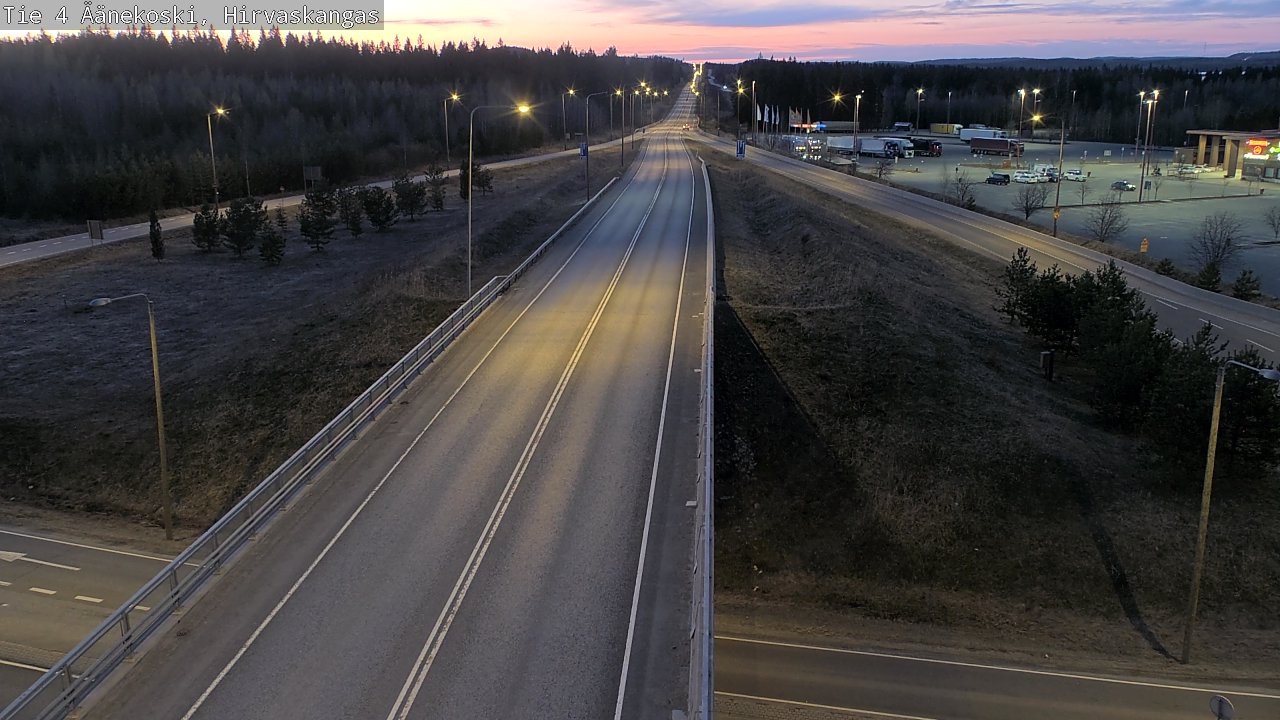 Weather Camera Image Road 4 Äänekoski, Hirvaskangas, Äänekoski, Keski-Suomi