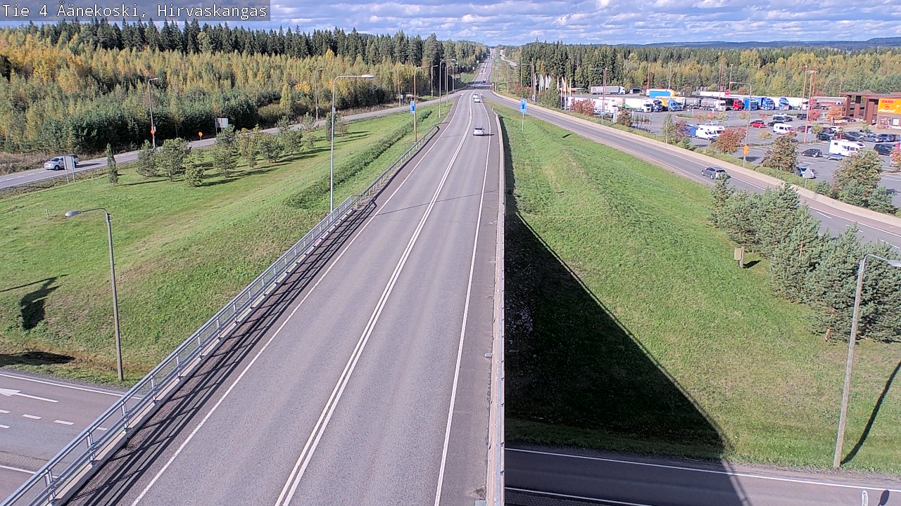 Weather Camera Image Väg 4 Äänekoski, Hirvaskangas, Äänekoski, Keski-Suomi