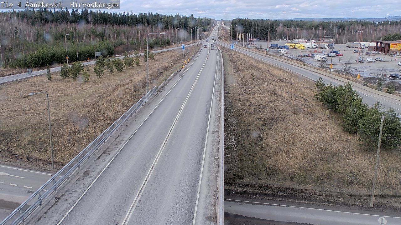 Weather Camera Image Road 4 Äänekoski, Hirvaskangas, Äänekoski, Keski-Suomi