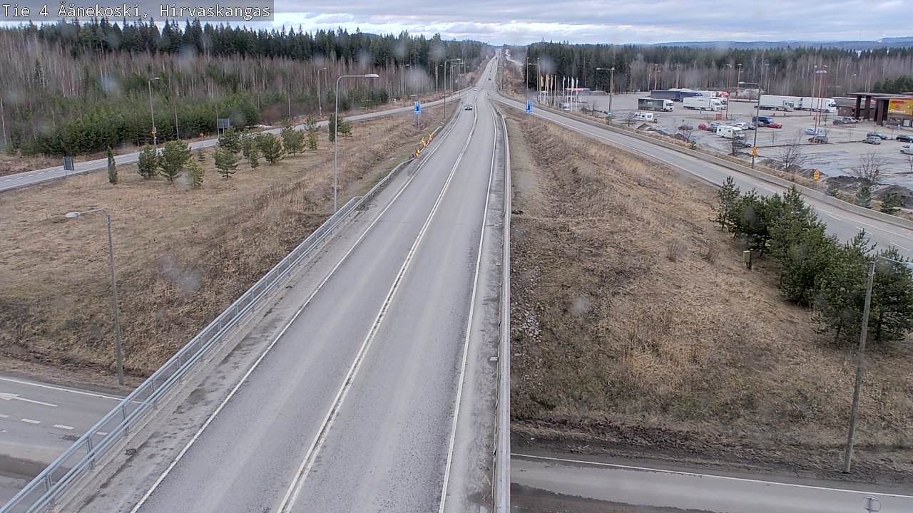 Weather Camera Image Road 4 Äänekoski, Hirvaskangas, Äänekoski, Keski-Suomi
