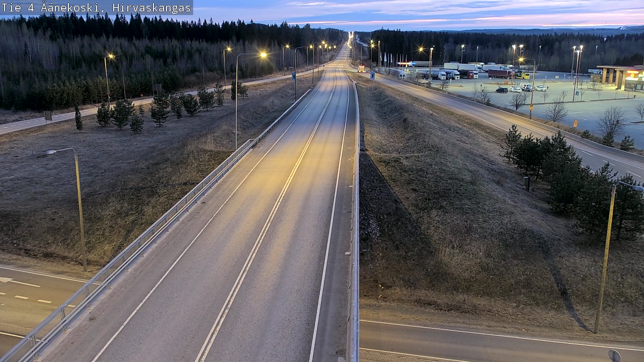 Weather Camera Image Road 4 Äänekoski, Hirvaskangas, Äänekoski, Keski-Suomi