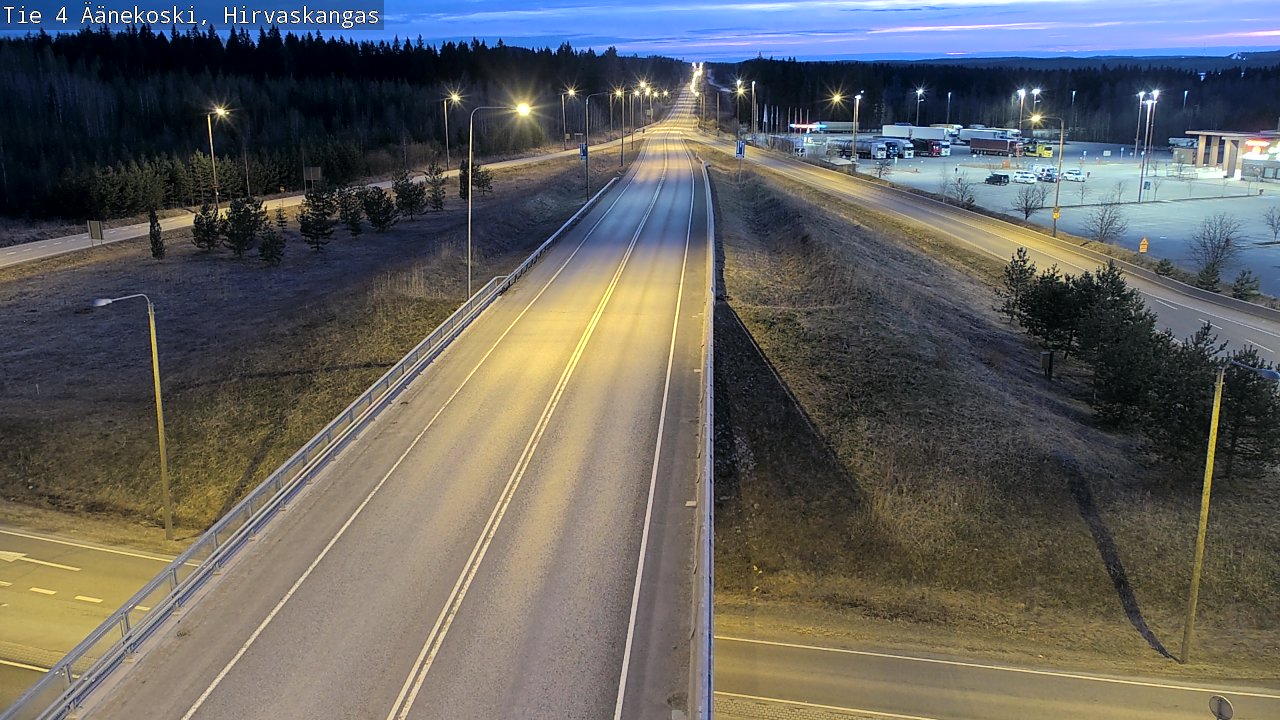 Weather Camera Image Road 4 Äänekoski, Hirvaskangas, Äänekoski, Keski-Suomi