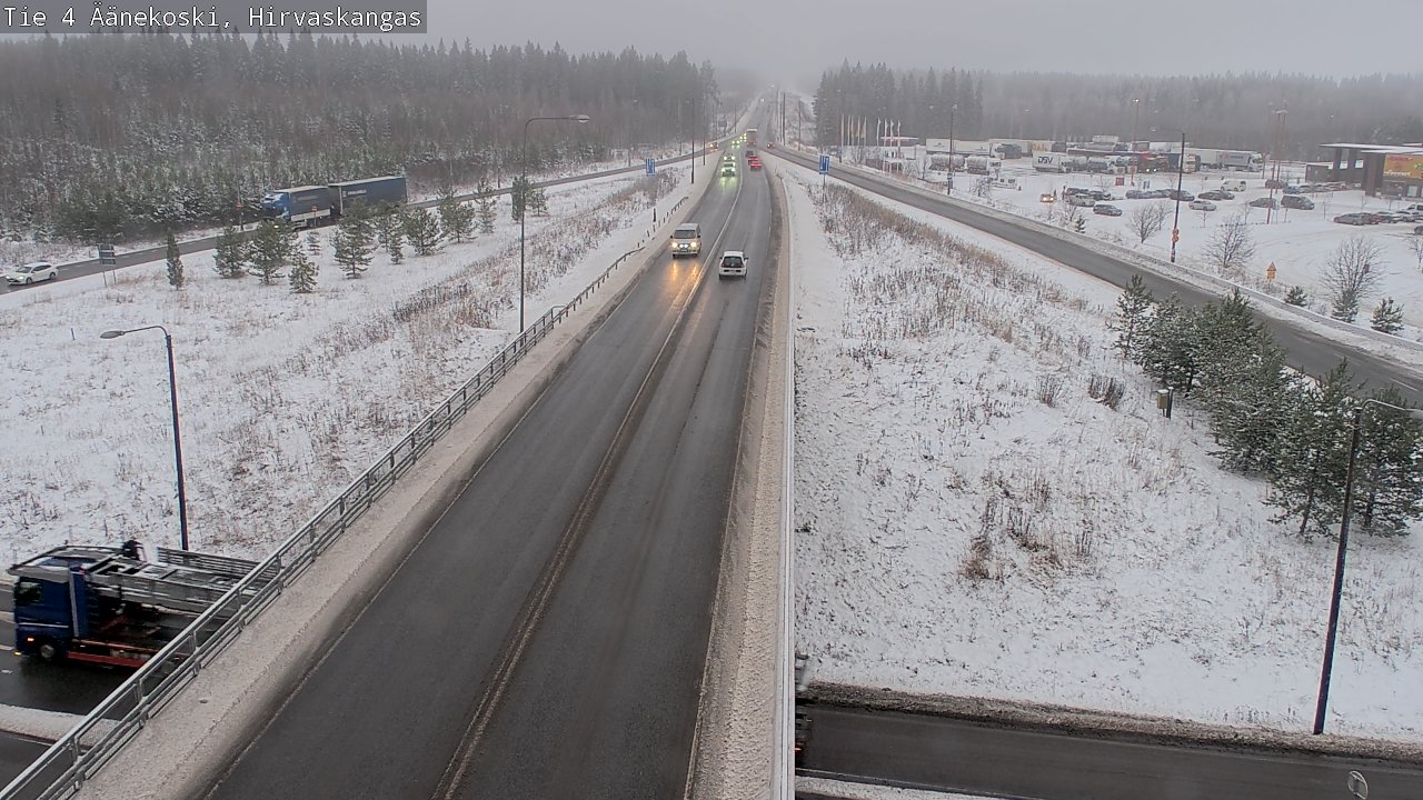 Weather Camera Image Väg 4 Äänekoski, Hirvaskangas, Äänekoski, Keski-Suomi