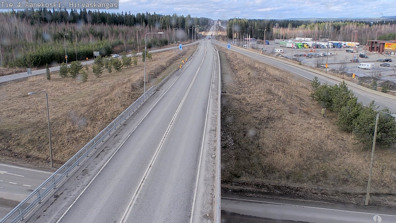Weather Camera Image Road 4 Äänekoski, Hirvaskangas, Äänekoski, Keski-Suomi