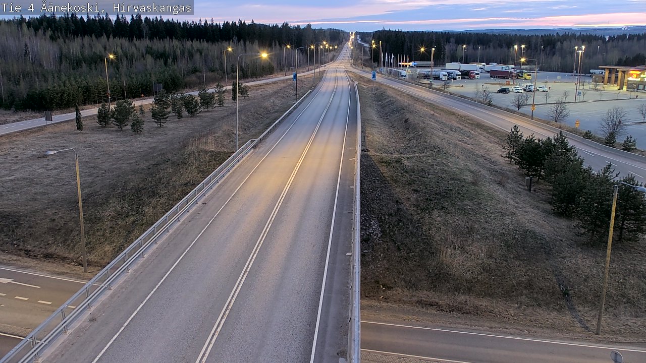 Weather Camera Image Road 4 Äänekoski, Hirvaskangas, Äänekoski, Keski-Suomi