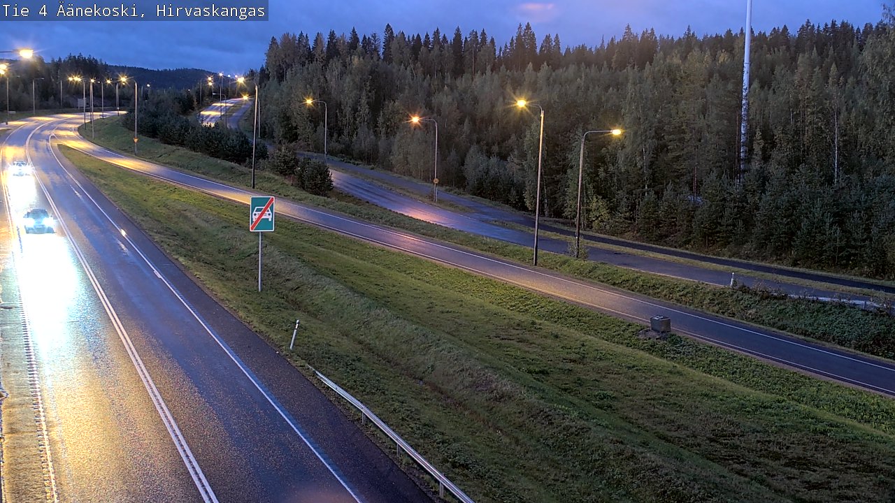 Weather Camera Image Road 4 Äänekoski, Hirvaskangas, Äänekoski, Keski-Suomi