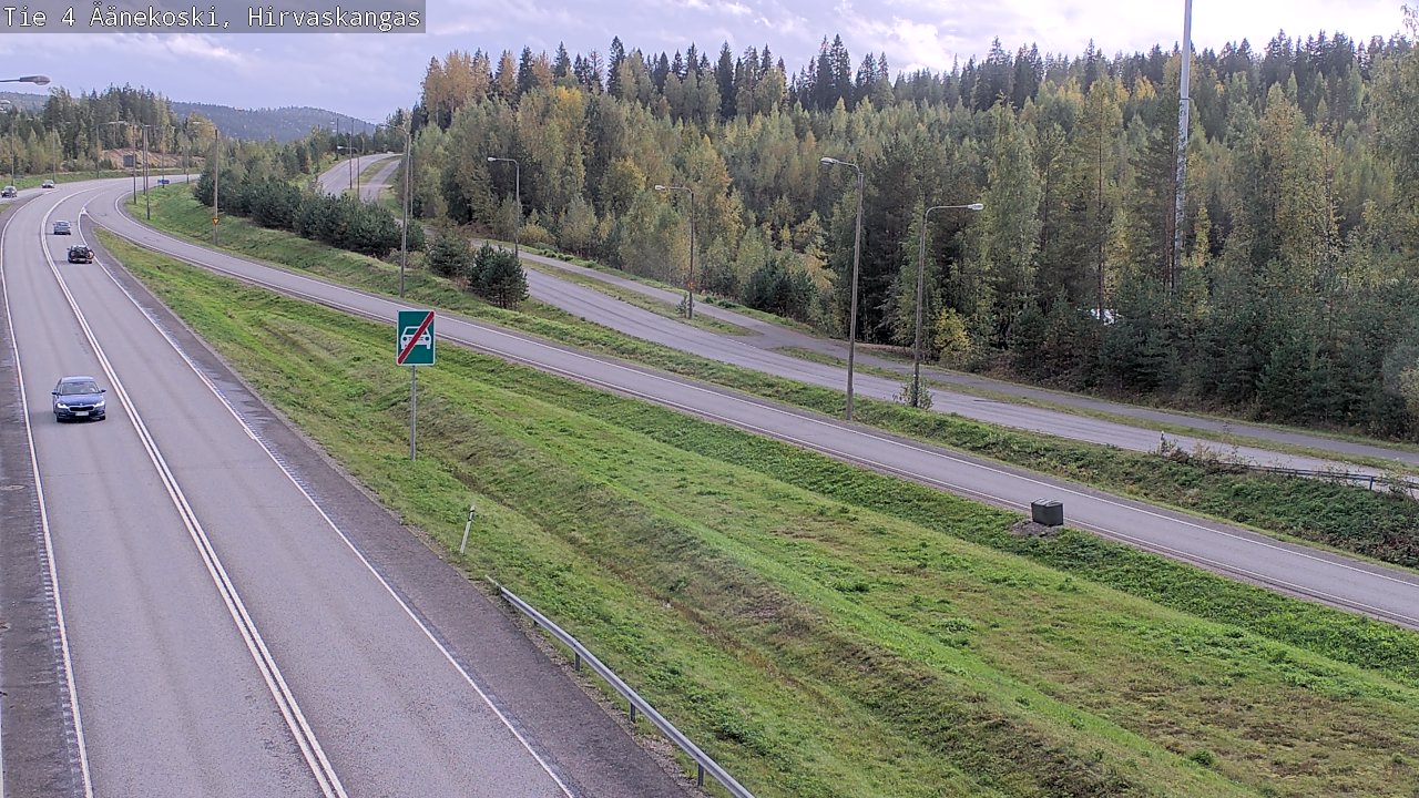 Weather Camera Image Road 4 Äänekoski, Hirvaskangas, Äänekoski, Keski-Suomi