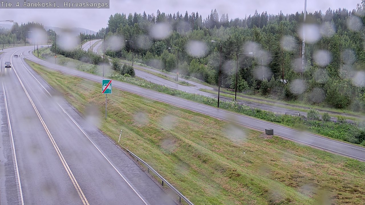 Weather Camera Image Väg 4 Äänekoski, Hirvaskangas, Äänekoski, Keski-Suomi