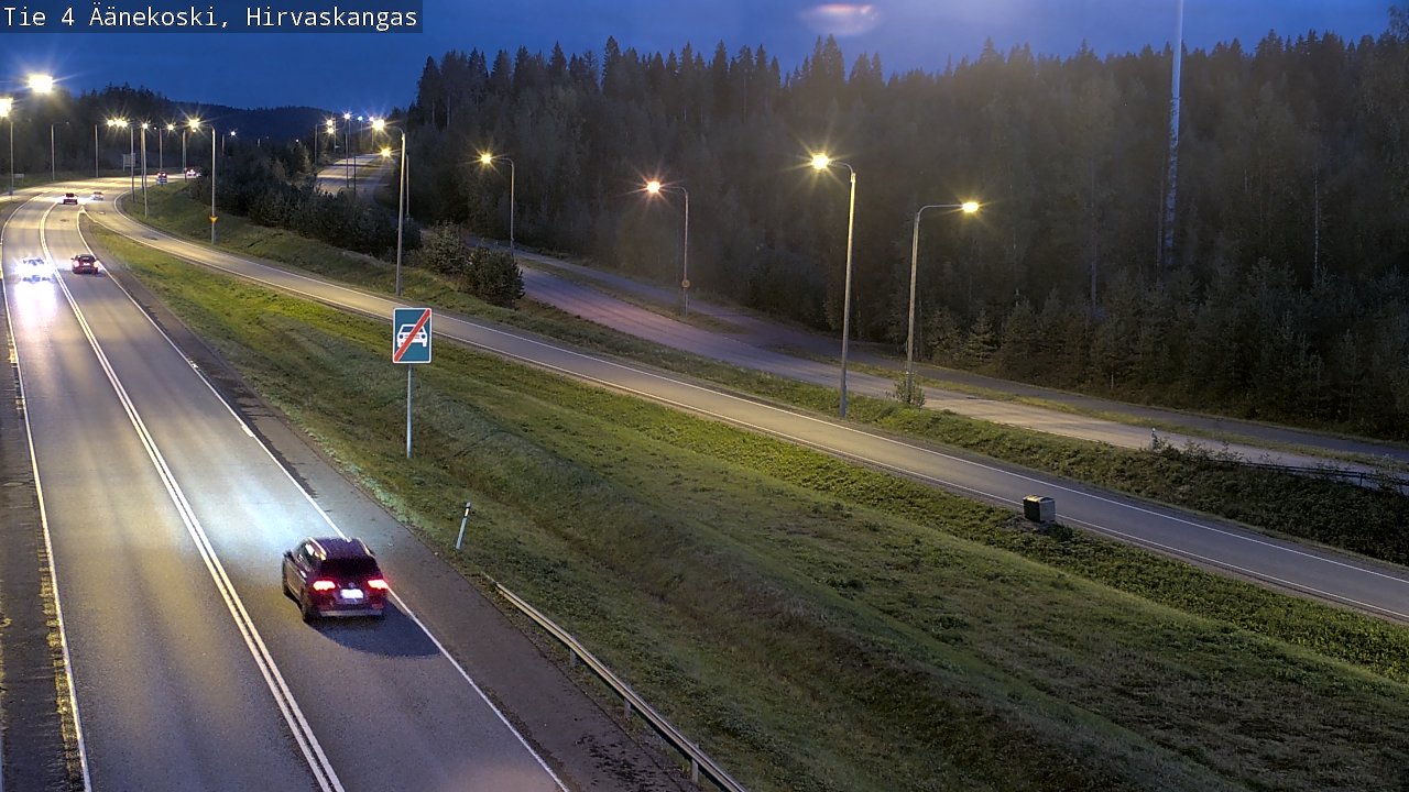 Weather Camera Image Road 4 Äänekoski, Hirvaskangas, Äänekoski, Keski-Suomi