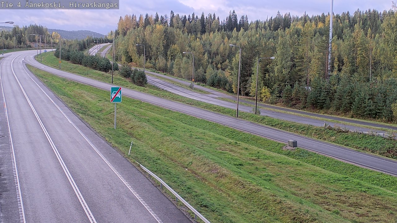 Weather Camera Image Road 4 Äänekoski, Hirvaskangas, Äänekoski, Keski-Suomi