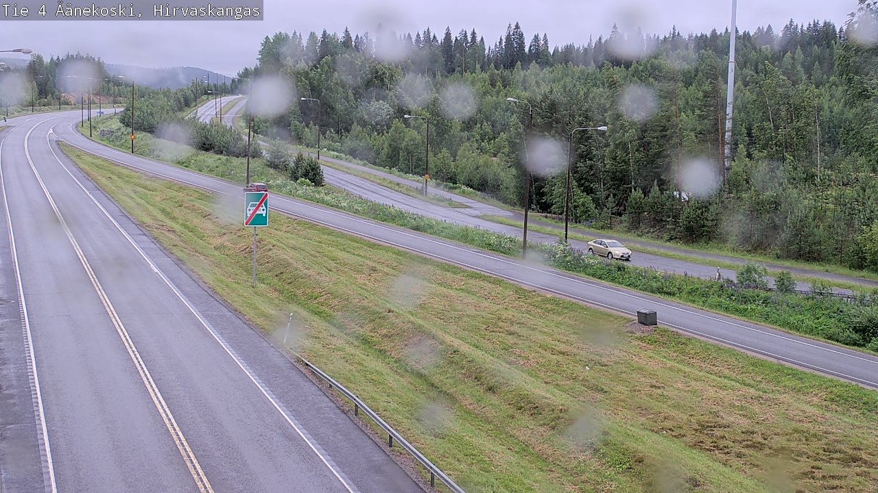 Weather Camera Image Väg 4 Äänekoski, Hirvaskangas, Äänekoski, Keski-Suomi