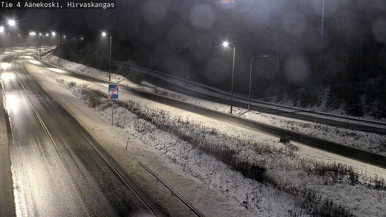 Weather Camera Image Väg 4 Äänekoski, Hirvaskangas, Äänekoski, Keski-Suomi