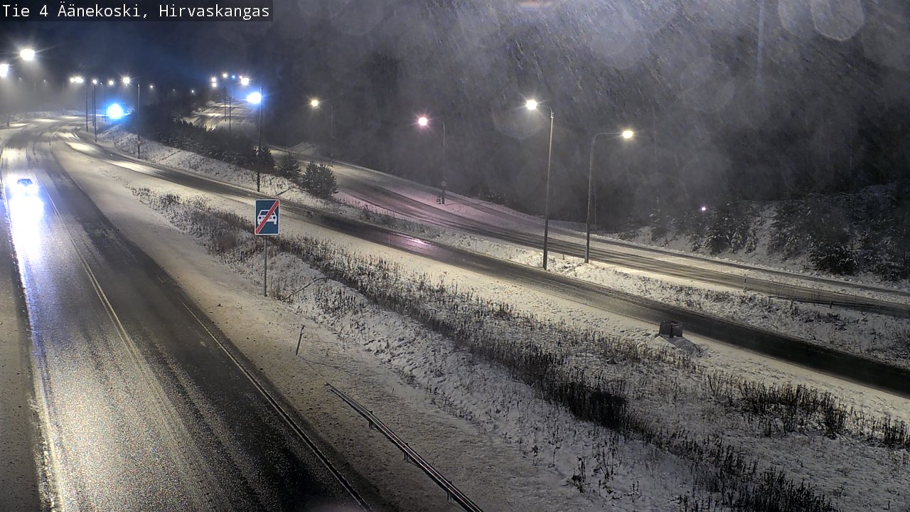 Weather Camera Image Väg 4 Äänekoski, Hirvaskangas, Äänekoski, Keski-Suomi