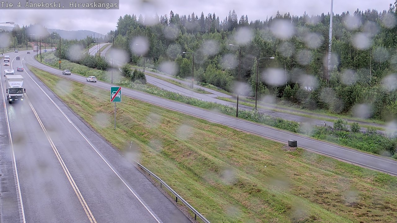 Weather Camera Image Väg 4 Äänekoski, Hirvaskangas, Äänekoski, Keski-Suomi