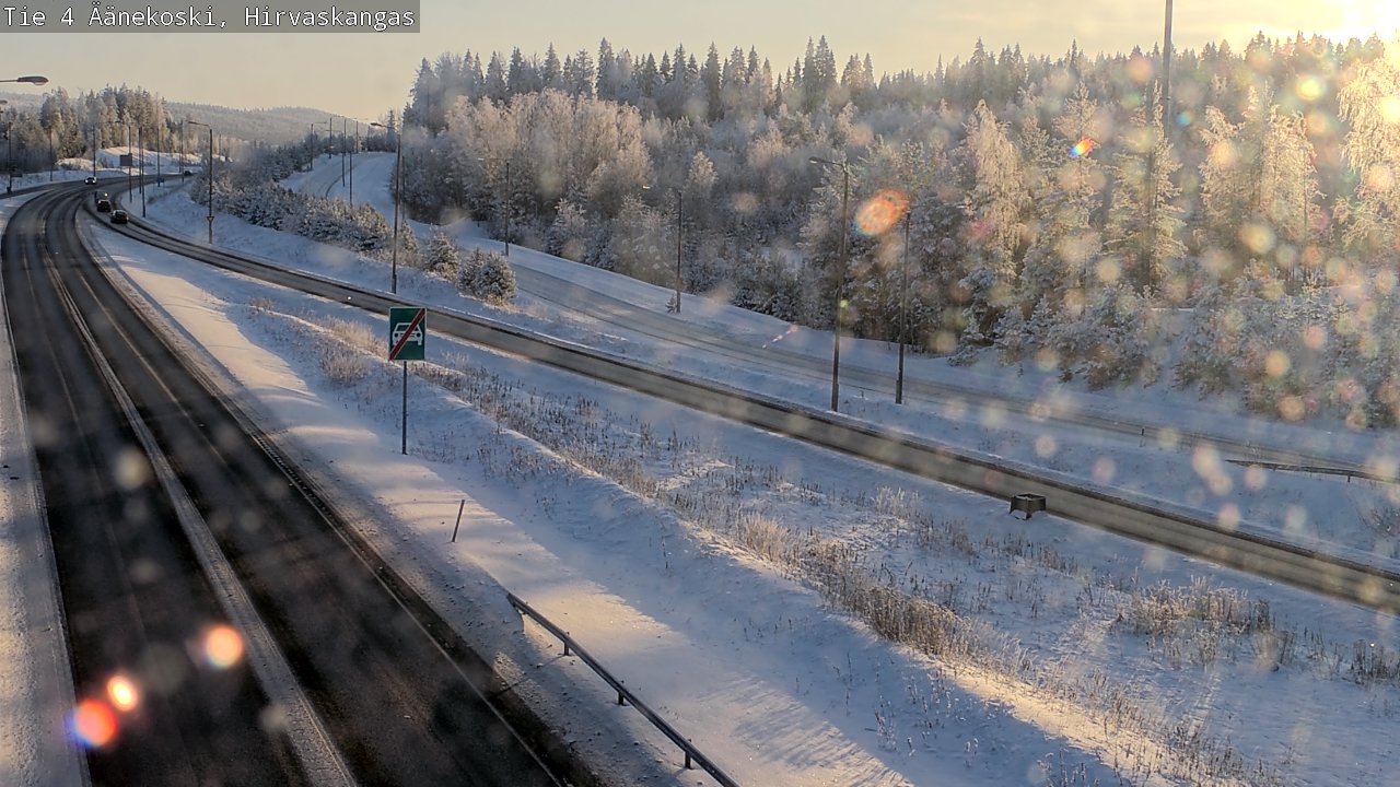 Weather Camera Image Road 4 Äänekoski, Hirvaskangas, Äänekoski, Keski-Suomi