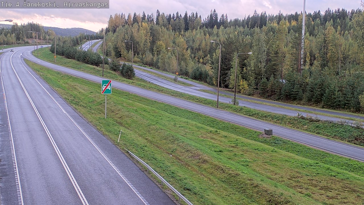 Weather Camera Image Road 4 Äänekoski, Hirvaskangas, Äänekoski, Keski-Suomi