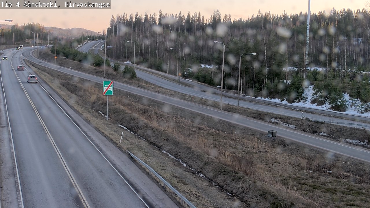 Weather Camera Image Road 4 Äänekoski, Hirvaskangas, Äänekoski, Keski-Suomi
