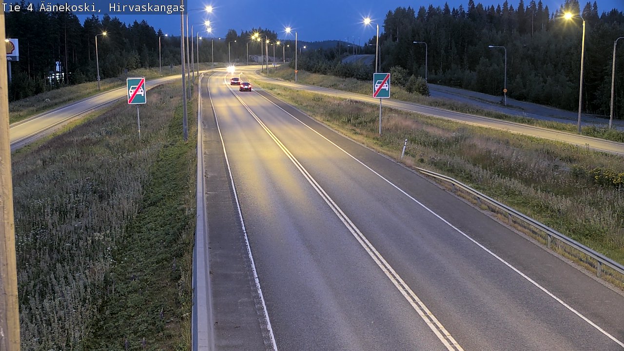 Weather Camera Image Road 4 Äänekoski, Hirvaskangas, Äänekoski, Keski-Suomi