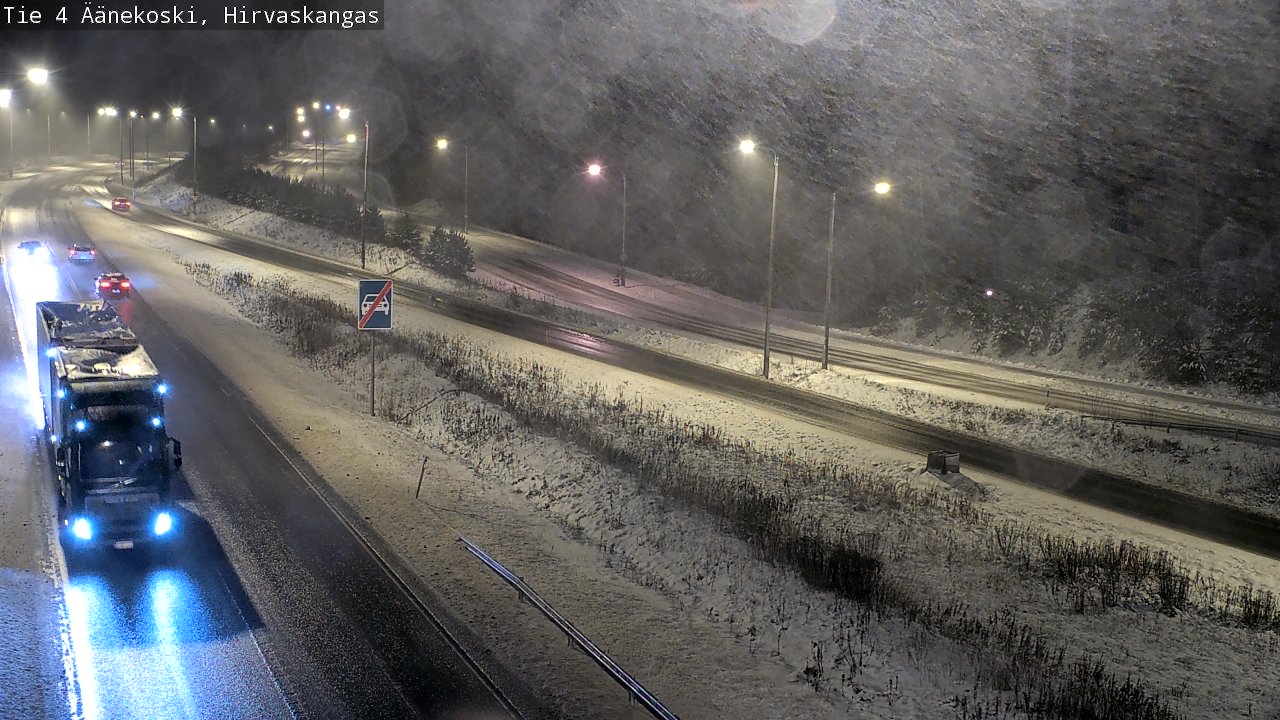 Weather Camera Image Väg 4 Äänekoski, Hirvaskangas, Äänekoski, Keski-Suomi