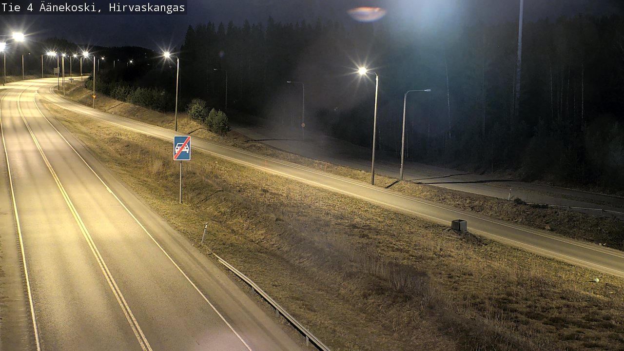 Weather Camera Image Road 4 Äänekoski, Hirvaskangas, Äänekoski, Keski-Suomi