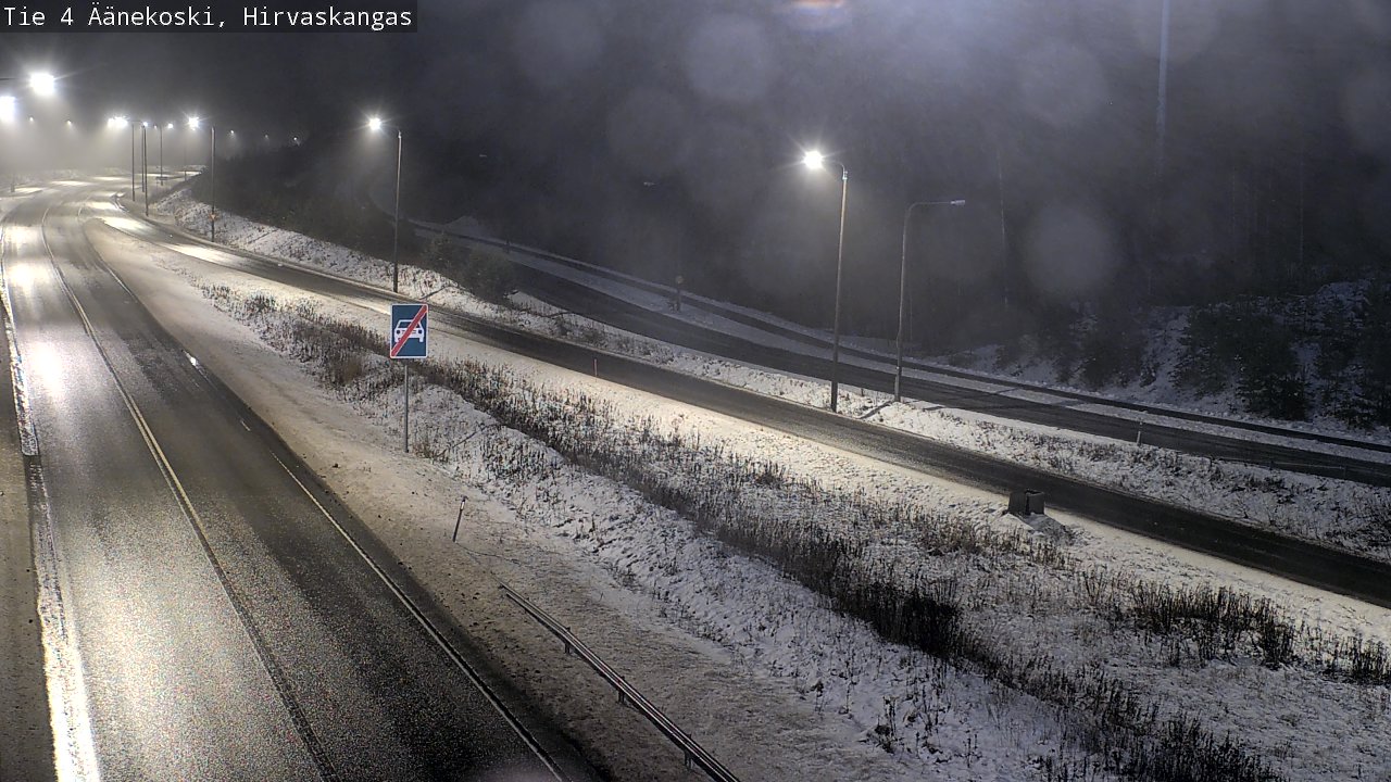 Weather Camera Image Väg 4 Äänekoski, Hirvaskangas, Äänekoski, Keski-Suomi