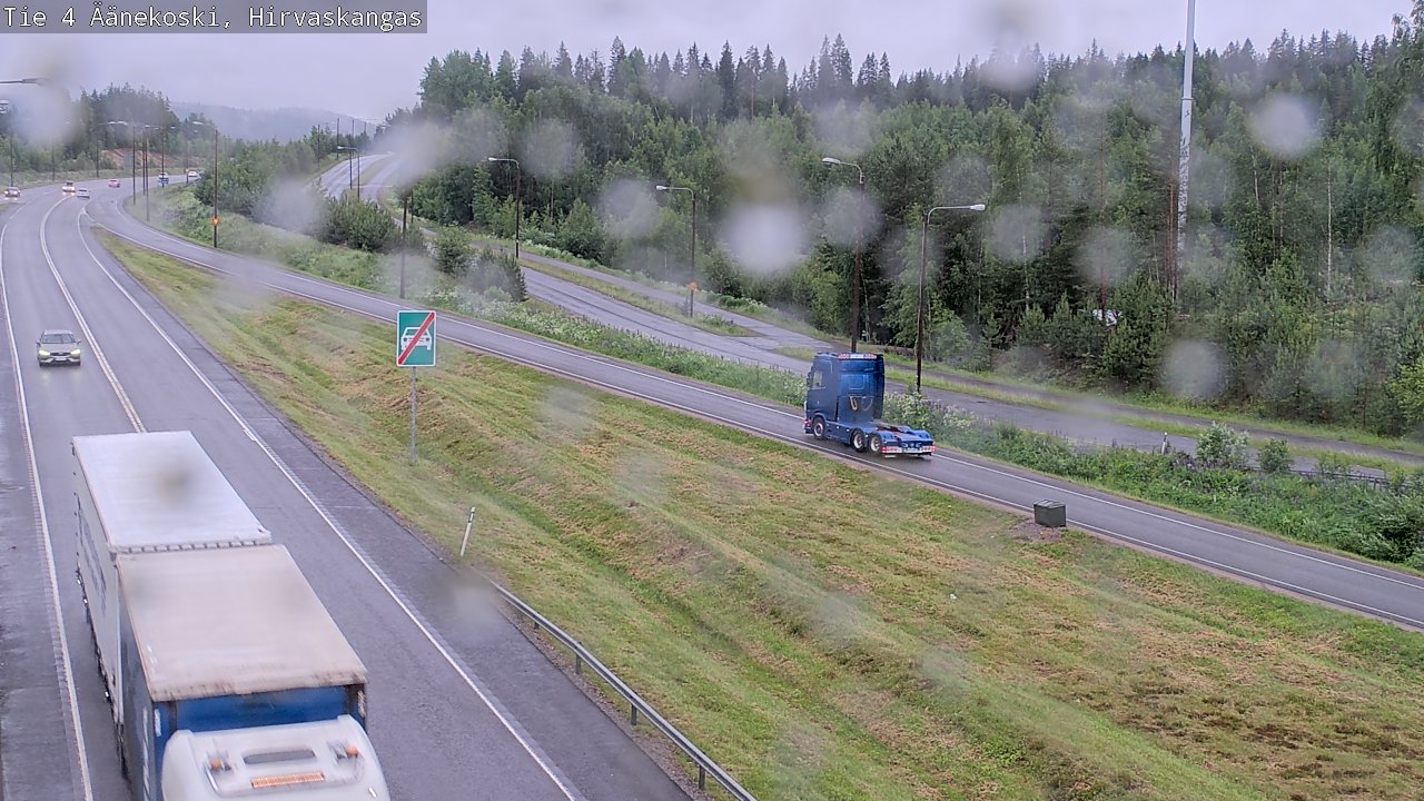 Weather Camera Image Road 4 Äänekoski, Hirvaskangas, Äänekoski, Keski-Suomi
